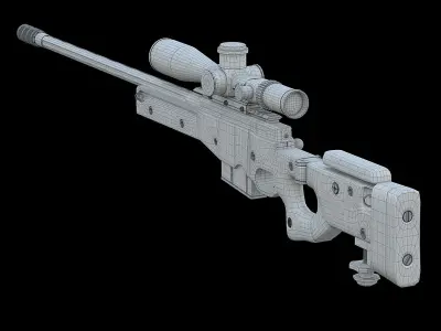 AWM SNIPER 3D model buy