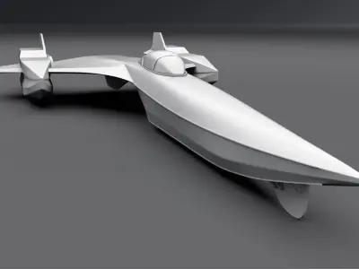 Blackbird Powerboat Scale model 3D print model