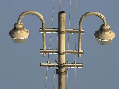 Street light Snow 3D model