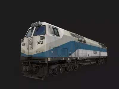General Electric NJ2 Blue and white skin Qinghai-Tibet Railway Low-poly 3D model