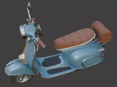 Scooter 3D Model 3D model 2