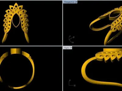 vanki  ring 3dm file 3D print model