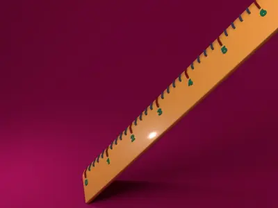 Simple Ruler Free 3D model