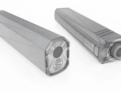 SilencerCo Osprey 2 Handgun Suppressor Low-poly 3D model