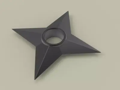 Shuriken 2 star 3D model
