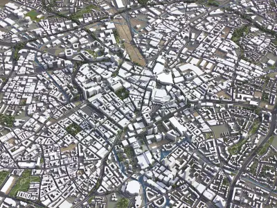 Birmingham Low-poly 3D model purchase