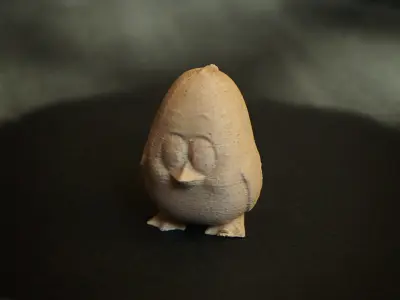 Chicken clay penguin Free 3D print model