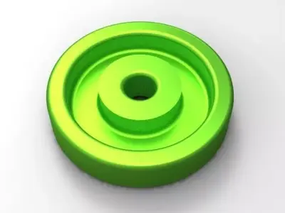 flywheel plastic wheel Free 3D model