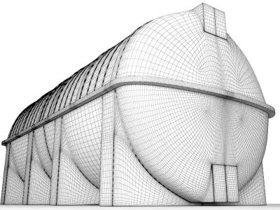 Water tank 3D model get