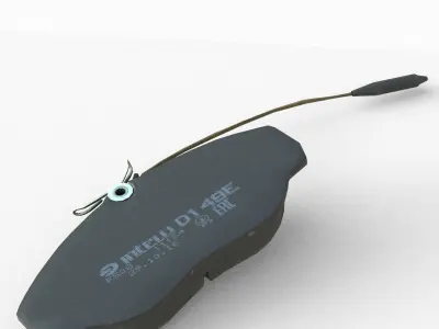 Brake Pads Low SM Low-poly 3D model