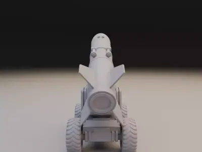 Missile transport and launch vehicle  3D print model