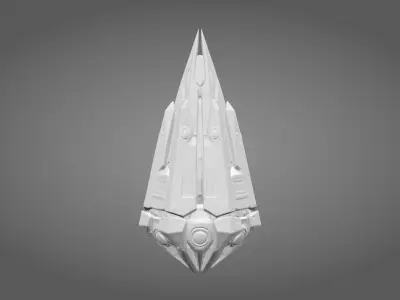 Sci-Fi Drop Pod Cargo Container 3D model