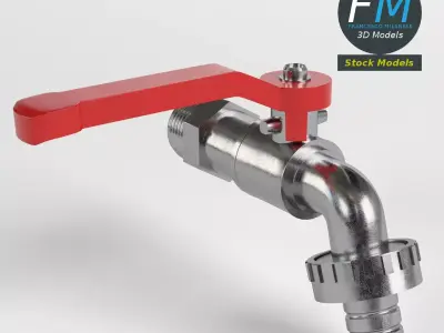 Outdoor faucet 3D model