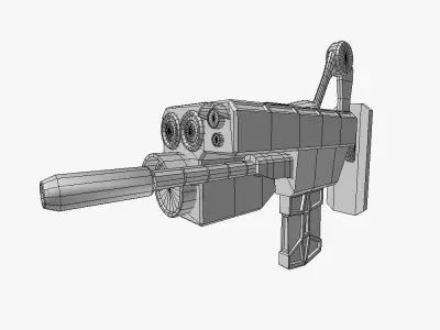Security camera 02 sci-fi low poly rigged Low-poly 3D model