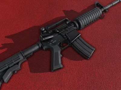 M4A1 Rifle Low-poly 3D model purchase