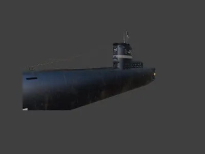 U- Boat Type XXIII blue paint 3D model