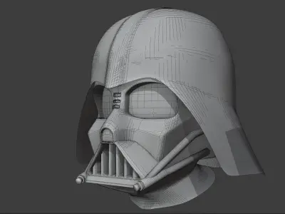 Darth Vader helmet made with blender 3D model