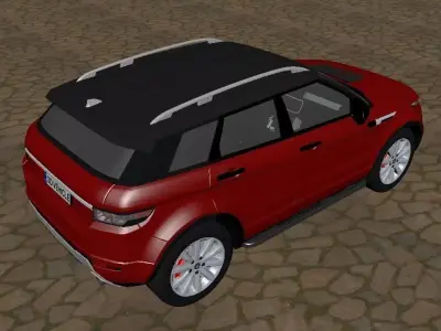 Rang Rover Low-poly 3D model