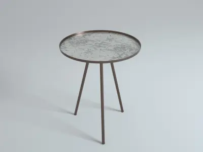 Design Side Table Vintage Antique 3D model