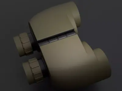 Steiner 10x50 Military Binocular Low-poly 3D model