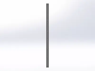 Trilho Guia Linear SSR15XWY44010 THK Linear Guide Rail 3D model
