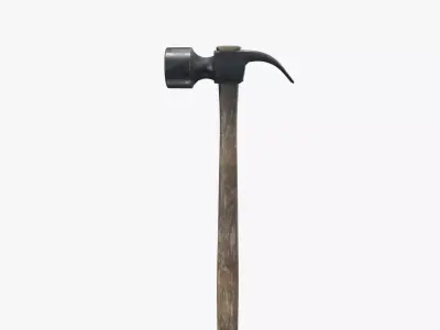 Medieval Hammer  V02 Low-poly 3D model
