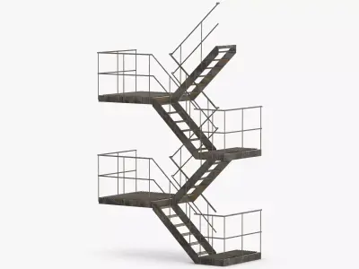 External Staircase 3D model