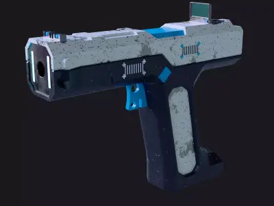 Sci-Fi Handgun  3D model