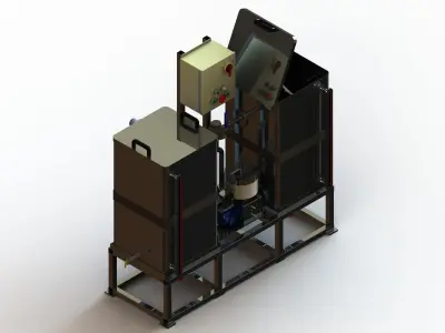 Oil Filter Machine - Rust Preventive 3D model
