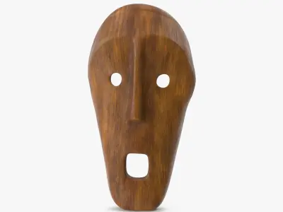  African Congo Mask 5 Wood 