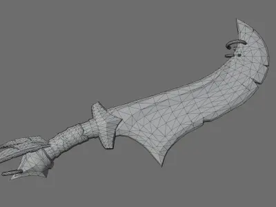Fantasy Sword Low-poly 3D model purchase
