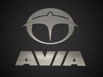 avia logo 3D model by 3dlogoman