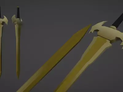 Stylized Fantasy Weapons Pack Low-poly 3D model