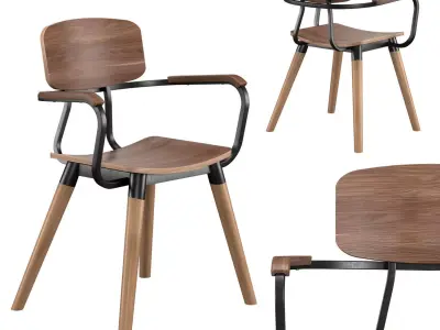 NORFOLK CAFE ARMCHAIR 3D model