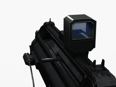 Futuristic Rifle XCAR E1 3D model