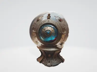 Ancient Relic Mystical Artifact 3D Model 3D model