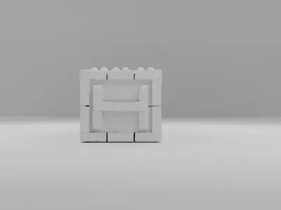 Wooden chest 3D print model