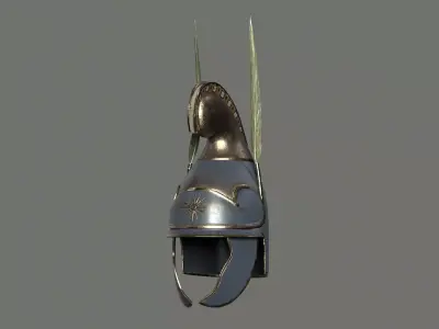 Phrygian helmet - Greek Helmet Low-poly 3D model