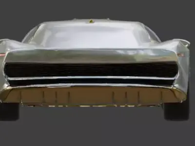 Futuristic Ultra-Luxury Sci-Fi Limousine Model Low-poly 3D model