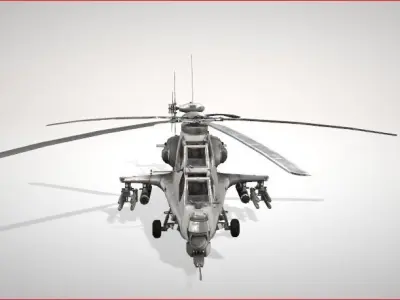 wz 10 helicopter attack  3D model