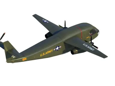 Lockheed CL-945 stowed rotor aircraft CARR 3D model