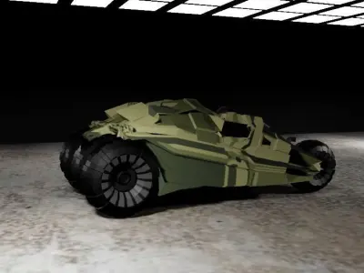 Batmobile and batcave  3D model