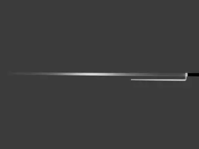 Japanese Jutte Weapon Low-poly 3D model