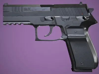 Arex Zero 1 Pistol Low-poly 3D model