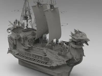 The Dawn Treader Narnia Prince Caspian Ship 2 3D model