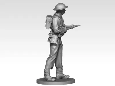 British soldier ww2 06 3D print model