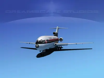 Boeing 727-100 Japan Airlines 1 3D model