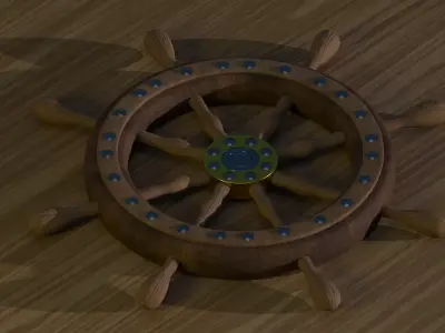 rudder Ship 3D model