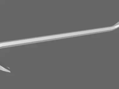 3D Crowbar Game Free low-poly 3D model