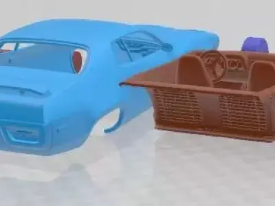 Plymouth Road Runner GTX 1972 Printable Car 3D print model
